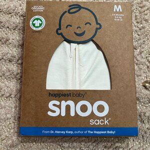 100% Organic Happiest Baby SNOO Sleep Sack - Ivory // Size M